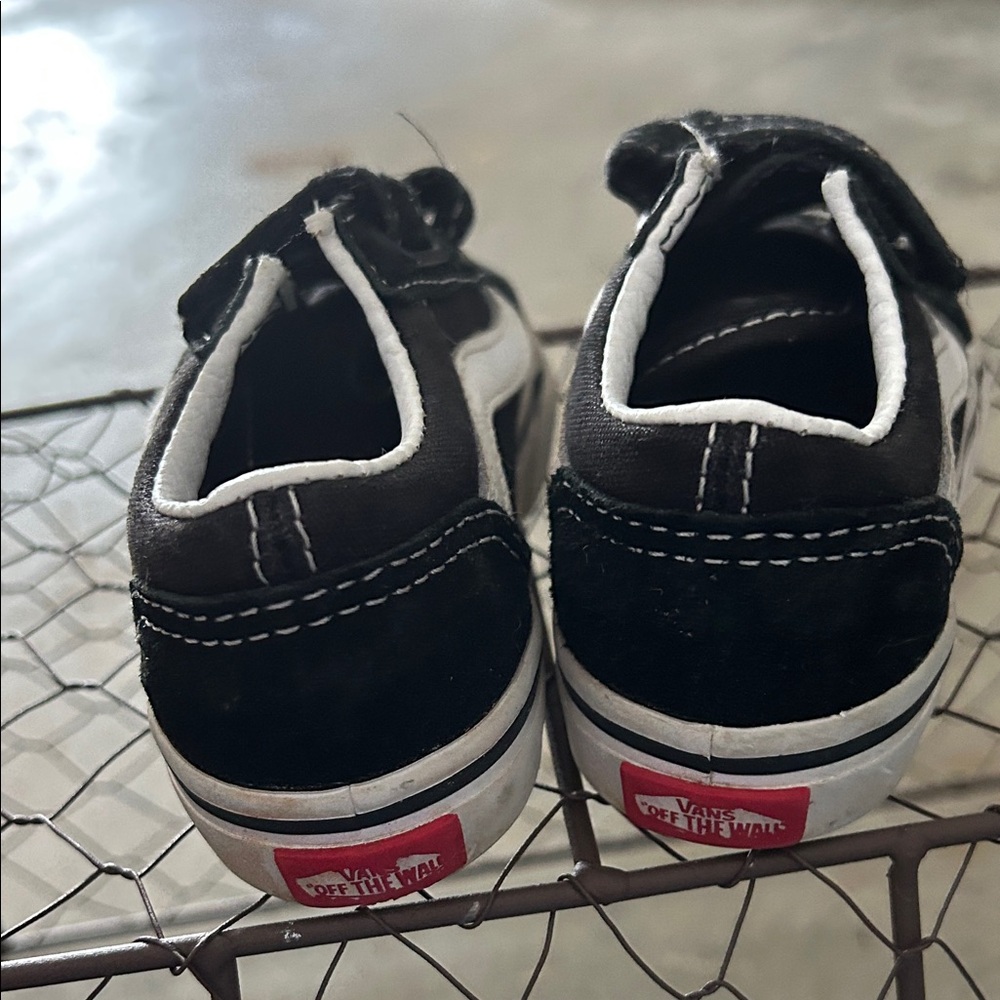 Vans Kids Black and White Sneakers